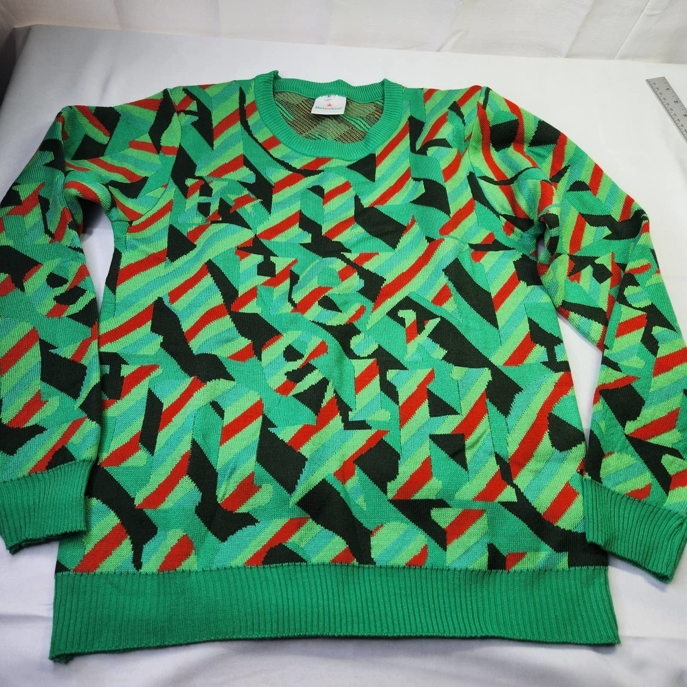 Heineken Medium Crew Neck Long Sleeve Pullover Ugly Christmas Sweater Green NWOT